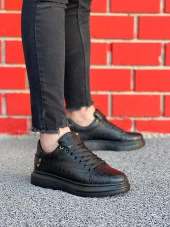 KB047 Kömür Crocodile Günlük Erkek  Ayakkabı thumbnail 3