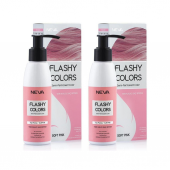 Neva Flashy Colors Yarı Kalıcı Saç Boyası 100 Ml Toz Pembe 2 Adet thumbnail 2