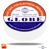 Globe Elektrik Bandı İzole Bant 10 Lu Paket- Beyaz - 1