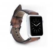 Bouletta Apple Watch Uyumlu Deri Kordon 42-44-45mm SM26 Kahve - 1