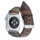 Bouletta Apple Watch Uyumlu Deri Kordon 42-44-45mm SM26 Kahve - 2