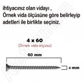 Sunta Vidası Ahşap Yıldız Ağaç Vida 4x50 - 100 Adet - 2
