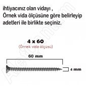 Sunta Vidası Ahşap Yıldız Ağaç Vida 3.5x20 - 100 Adet - 2