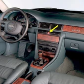 Audi A6 1999-2001 Kırmızı Üçgen Dörtlü Flaşör Düğmesi 4B0941509K - 1