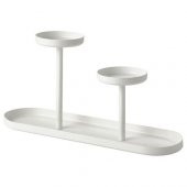 Metal Çiçeklik-Saksılık Beyaz Renk MeridyenDukkan 24 cm İç Mekana Uygun - 1