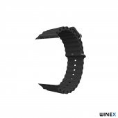 Winex 42-44mm Yeni Nesil Apple Uyumlu Akıllı Saat Kordonu Siyah - 2