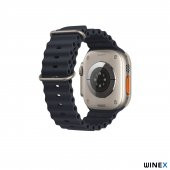 Winex 42-44mm Yeni Nesil Apple Uyumlu Akıllı Saat Kordonu Siyah - 5