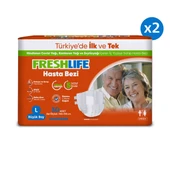2'li Freshlife Large Beden Büyük Boy Yetişkin Hasta Bezi 30x2 (60 Adet) - 2
