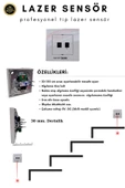 Akıllı Merdiven At-Eco Oled Serisi Akıllı Modül + 2 Adet Lazer Sensör (Profesyonel Lazer Sensör) - 5