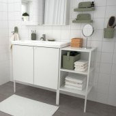 Bölmeli Saklama Sepeti Zeytin Yeşili MeridyenDukkan 35x17x25 cm Kulplu Banyo-Mutfak Düzenleme Kutusu - 5