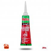 AKFİX TÜP SIVI CONTA YÜKSEK ISI SİLİKONU 300 C KIRMIZI CONTA 50ML - 1