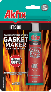 AKFİX TÜP SIVI CONTA YÜKSEK ISI SİLİKONU 300 C KIRMIZI CONTA 50ML - 4