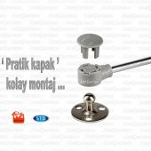 Std Piston Dolap Kapak Amortisörü Gazlı Kapak Pistonu 100n thumbnail 2