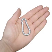 Aletçantam 6 mm Yaylı Karabina Salıncak Hamak Askı Kanca Kilidi -5 Adet - 2