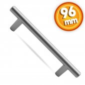 Çekmece Dolap Kapak Kulpu Kulbu 96 mm Mat Krom Metal Kulp - 1