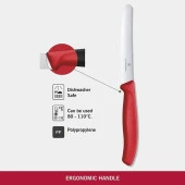 Victorinox SwissClassic 11cm Domates Sosis Bıçağı Kırmızı 6.7831 thumbnail 5