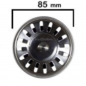 Çöpmak Büyük Mutfak Evye Lavabo Sifonu Paslanmaz Geniş Süzgeç - 3