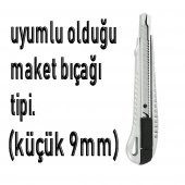Sdı Maket Bıçağı Yedeği Sdi 10Lu Paket 9MM Dar Tip Maket Ağzı 1 Paket - 2