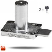 Canex Dolap Çekmece Kilidi Dikdörtgen Uzun Borulu Kilit - 1