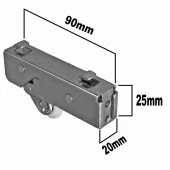 Aletçantam Gama Sürgülü Kapak Gardrop Tekerleği Dolap Tekeri 1 Kapak Set - 3