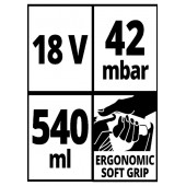 Einhell TE-VC 18 Li Akülü El Süpürgesi + 2.5 Ah Starter Kit - 3