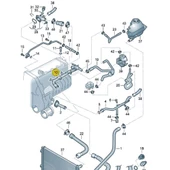 VW Passat B5.5 2001-2005 1.6 ALZ Devirdaim Su Borusu Sac 06B121071AD - 4