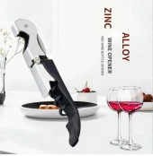 Nakres Paslanmaz Çelik Metal Tirbüşon Şişe Kapak Açıcı Çok Fonksiyonlu Profesyonel Şişe Kapak Açıcı thumbnail 1