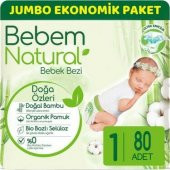 Molfix Bebem Natural Yenidoğan 1 Beden 2-5 kg Jumbo 80'li - 1