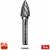 GFB KARBÜR FREZE MATKAP UCU KALIPÇI TAŞLAMA EĞE ZIMPARA 10mm (ÇAM TİPİ) - 1