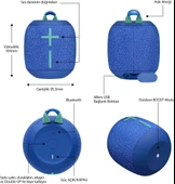 Ultimate Ears Wonderboom 2 Taşınabilir Bluetooth Hoparlör Mavi - 5