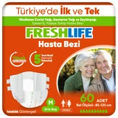 2'li Freshlife Medium Beden Orta Boy Yetişkin Hasta Bezi 30x2 (60 Adet) - 1
