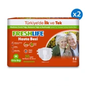 2'li Freshlife Medium Beden Orta Boy Yetişkin Hasta Bezi 30x2 (60 Adet) - 2