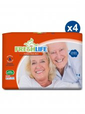Pure Baby 4lü  Pure Baby Freshlife Xlarge Yetişkin Hasta Bezi 30x4 (120 Adet) - 2