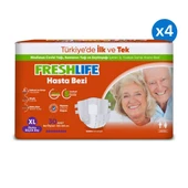 4'lü Freshlife Xlarge Beden Extra Büyük Boy Yetişkin Hasta Bezi 30x4 (120 Adet) - 2