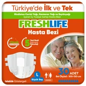 Freshlife Large Beden Büyük Boy Yetişkin Hasta Bezi 30 Adet - 1