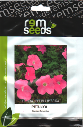 Petunya Çiçek Tohumu 1 - Petunıa Hybrıda (~ Takribi 50 Tohum) - 1