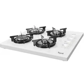 Ferre B2240 CE 4 Gözü Gazlı Beyaz Cam Set Üstü Ocak - 1