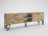 Woodn Love Sofia 180 Cm Metal Ayaklı Tv Ünitesi - Atlantik Çam / Siyah - 2