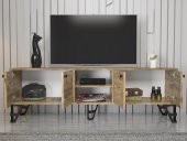 Woodn Love Sofia 180 Cm Metal Ayaklı Tv Ünitesi - Atlantik Çam / Siyah - 5
