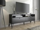 Woodn Love Astreo 160 Cm Metal Ayaklı Tv Ünitesi - Siyah / Siyah - 3