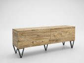 Woodn Love Emir 150 Cm Metal Ayaklı Tv Ünitesi - Atlantik Çam / Siyah - 2