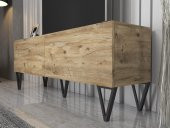Woodn Love Emir 150 Cm Metal Ayaklı Tv Ünitesi - Atlantik Çam / Siyah - 4