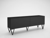 Woodn Love Emir 150 Cm Metal Ayaklı Tv Ünitesi - Siyah / Siyah - 2