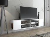 Woodn Love Echo 150 Cm Duvara Asma Tv Ünitesi - Beyaz - 3
