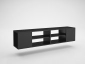 Woodn Love Echo 150 Cm Duvara Asma Tv Ünitesi - Siyah - 2