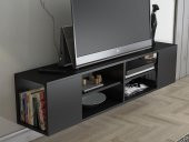 Woodn Love Echo 150 Cm Duvara Asma Tv Ünitesi - Siyah - 4