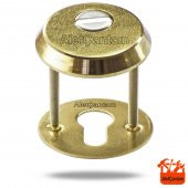 Aletçantam Çelik Kapı Rozeti Çelik Emniyet Aynası Sarı - 1