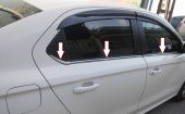 Citroen C-Elysee Cam Çıtası Krom 6 Parça 2012+ - 1