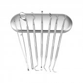 Valkyrie 7 Parça Paslanmaz Çelik Diş Tartar Sökücü Diş Temizleme Kiti Tartar Kireç Temizleyici Seti - 1