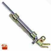 Dirim Ferforje Kapı Sürgü Kilidi Kilitlenebilir Yaylı Kilit 17cm - 1